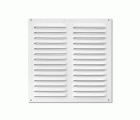 Rejilla aluminio 200x200 mm con mosquitera / blanco