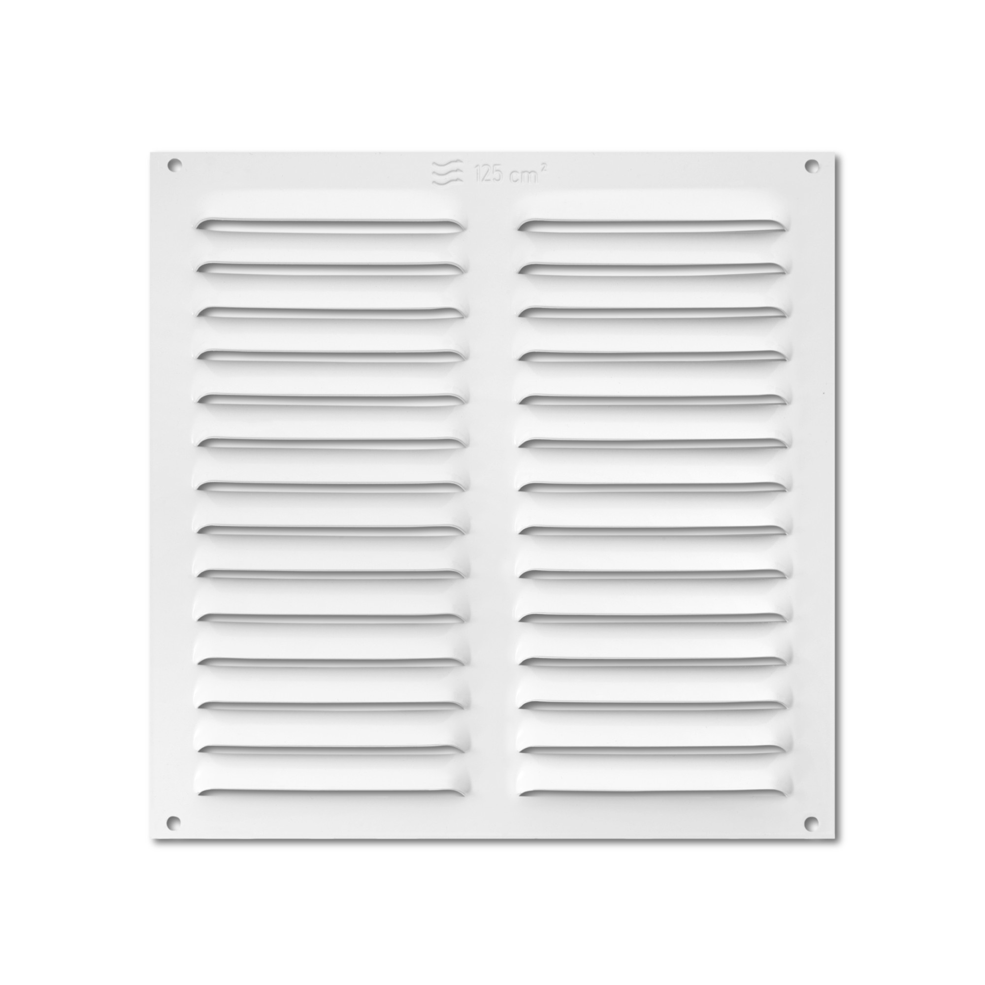 Rejilla aluminio 200x200 mm con mosquitera / blanco