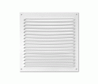 Rejilla aluminio 170x170 mm con mosquitera / blanco