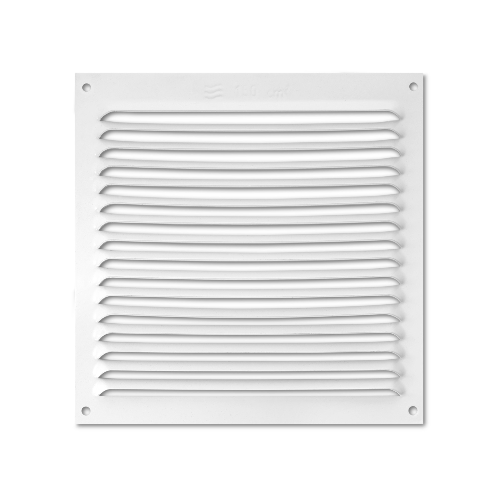 Rejilla aluminio 170x170 mm con mosquitera / blanco