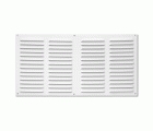 Rejilla aluminio 200x400 mm con mosquitera / blanco