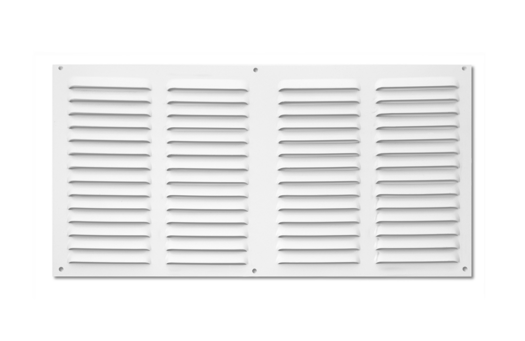 Rejilla aluminio 200x400 mm con mosquitera / blanco