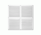 Rejilla aluminio300x300 mm con mosquitera / blanco