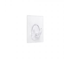 Mod.1290 Colgador adherente reutilizable base 60x47 mm.