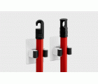 Colgador removible para escobas / blanco