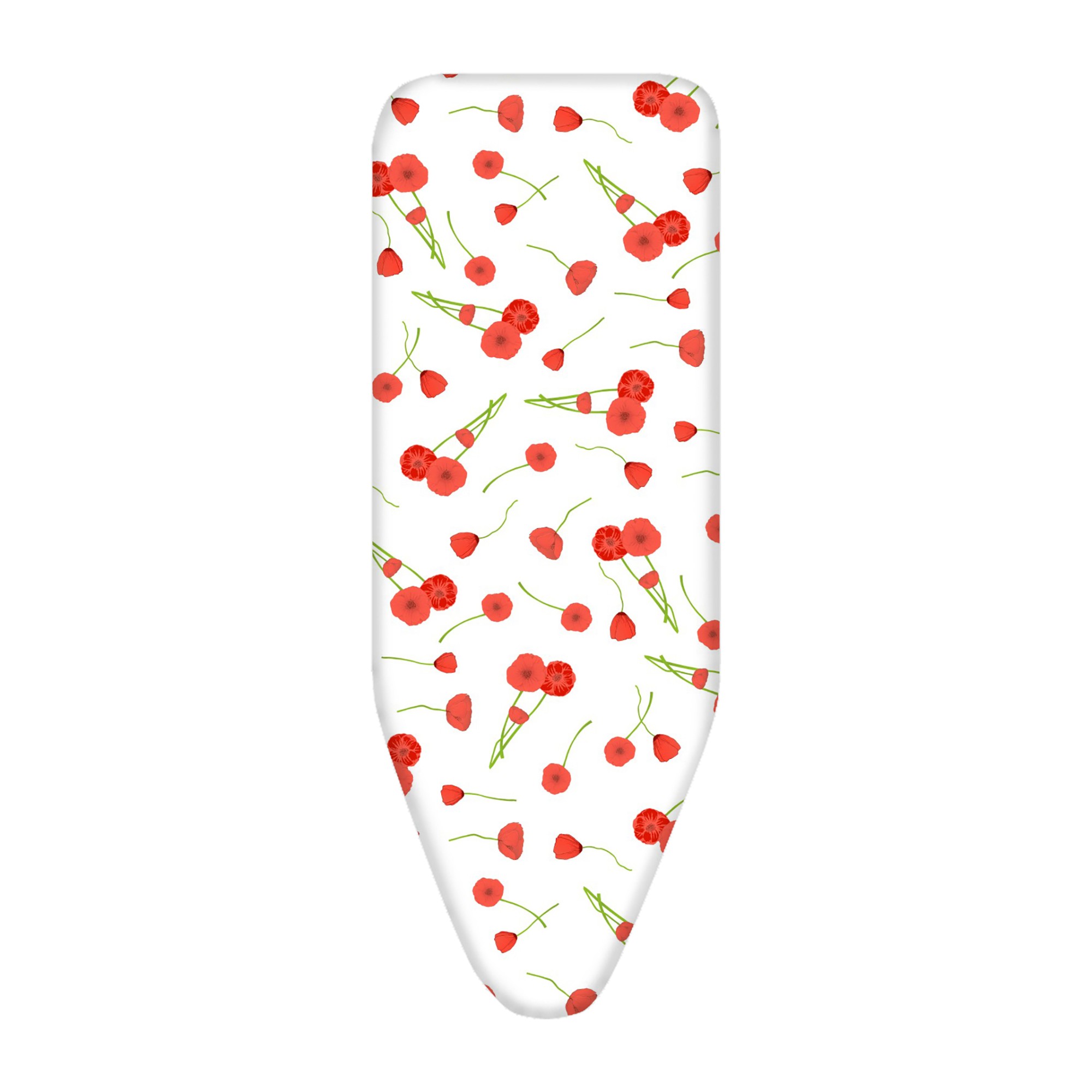 Funda plancha TITANIUM 130x48cm. / flores rojas