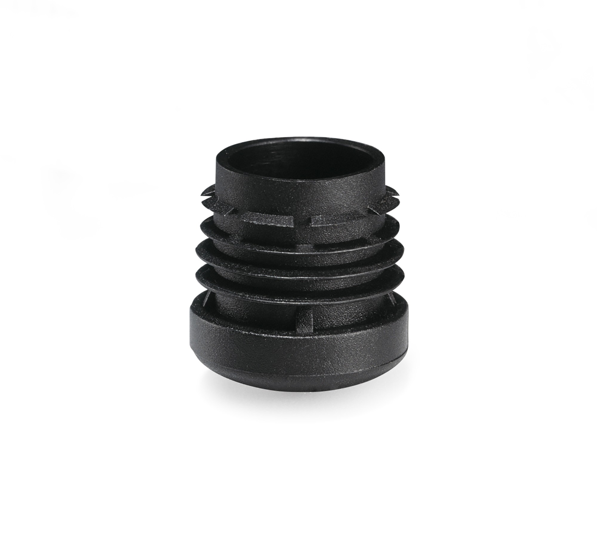 Contera redonda interior Ø 25 mm / negro