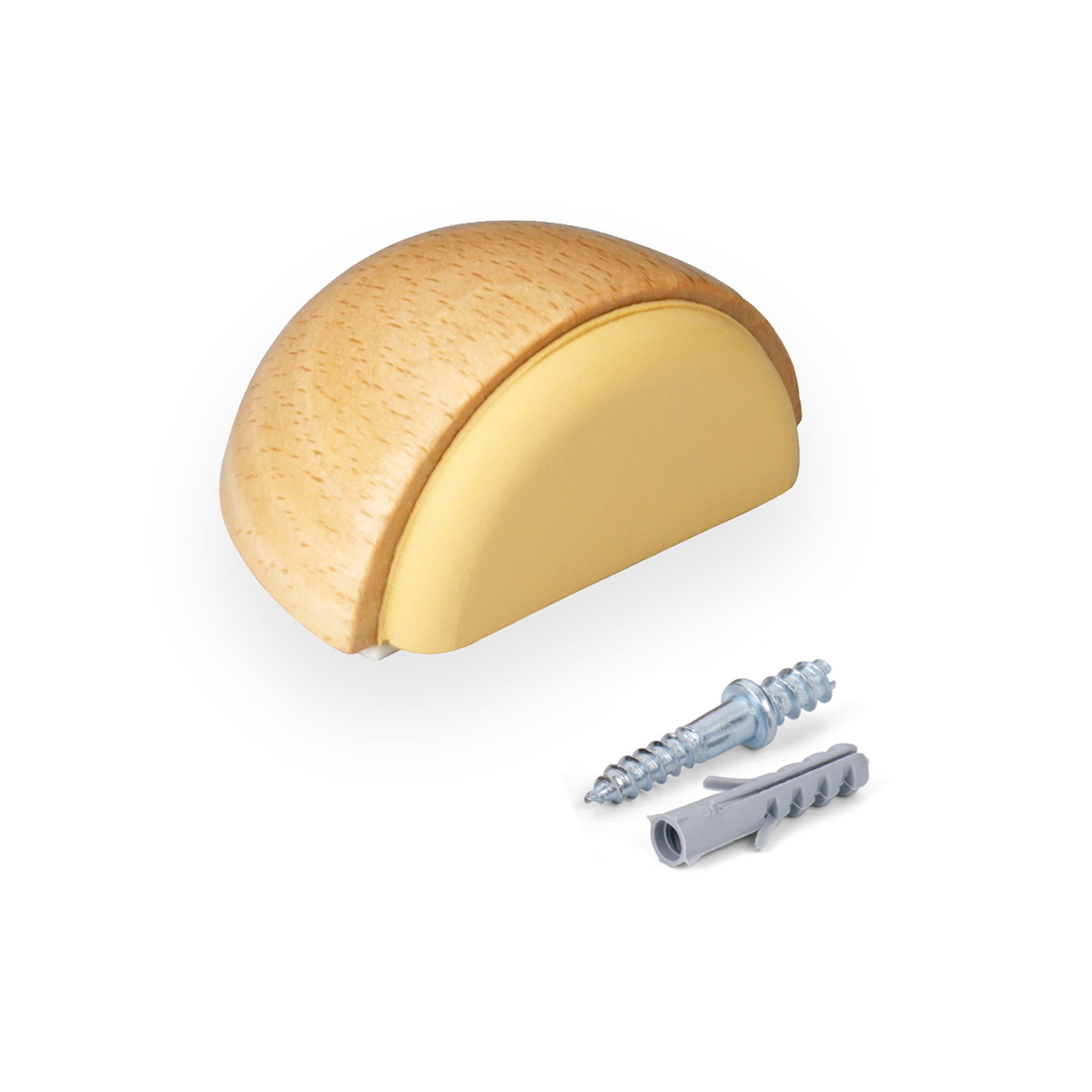 Tope adhesivo y con tornillo / haya