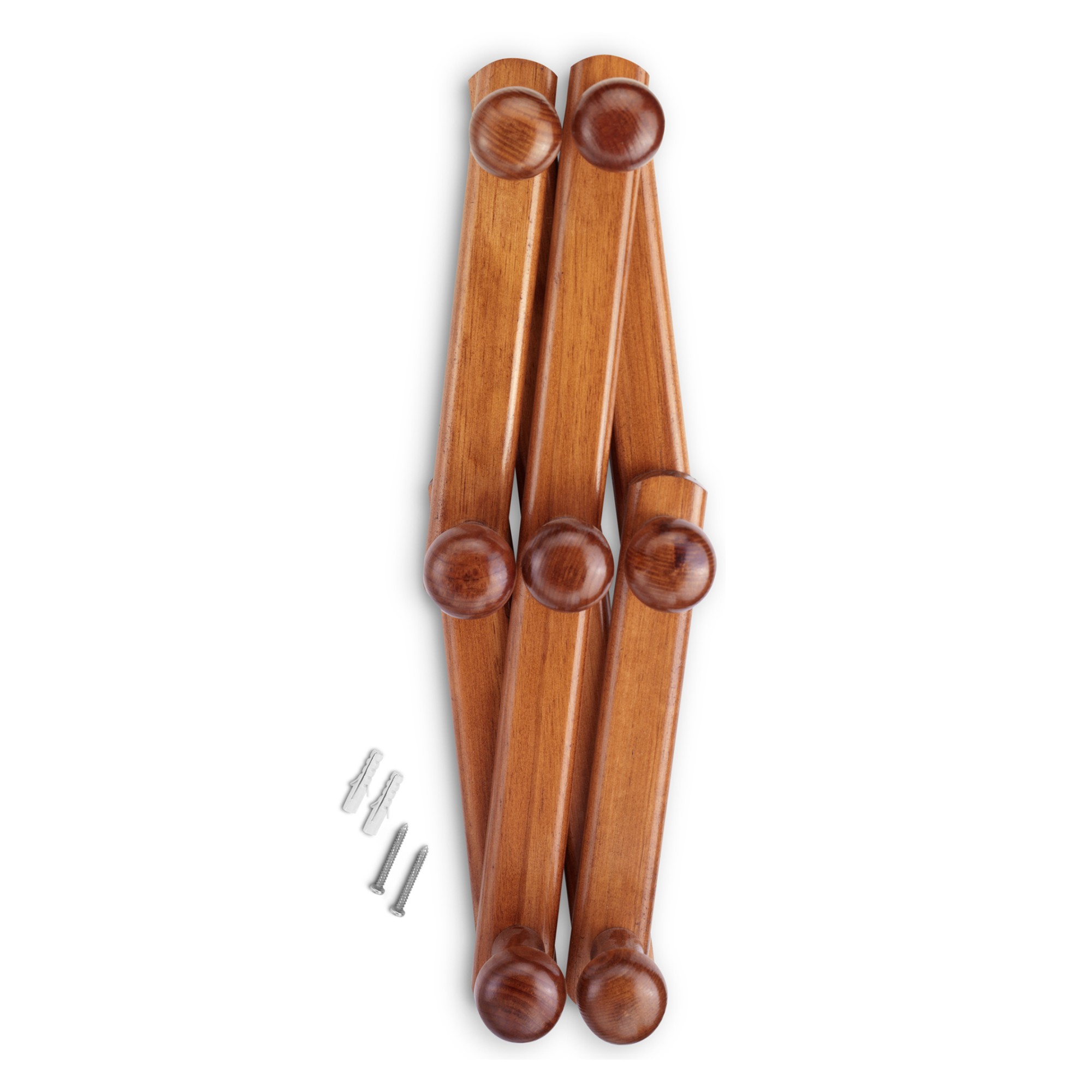 Colgador madera extensible / avellana