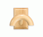 Colgador adhesivo madera / haya