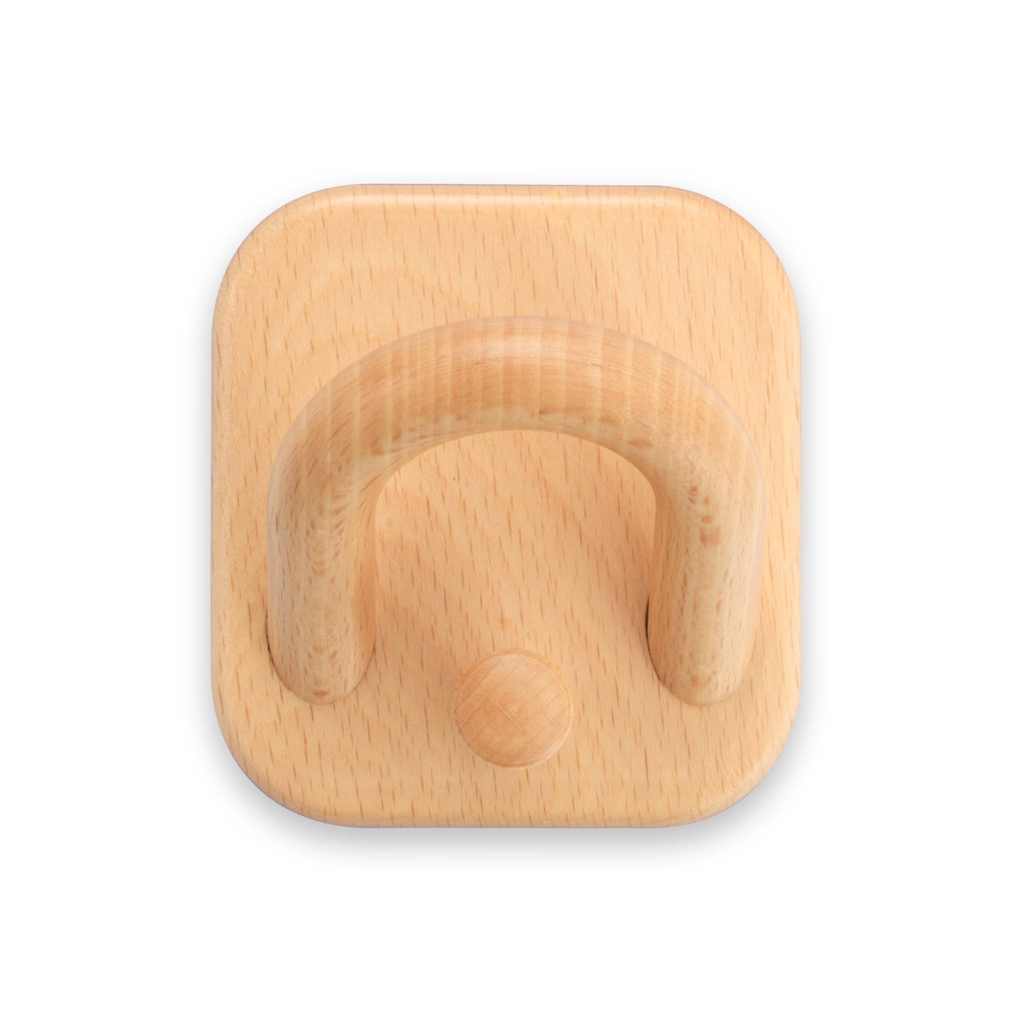 Colgador adhesivo madera / haya