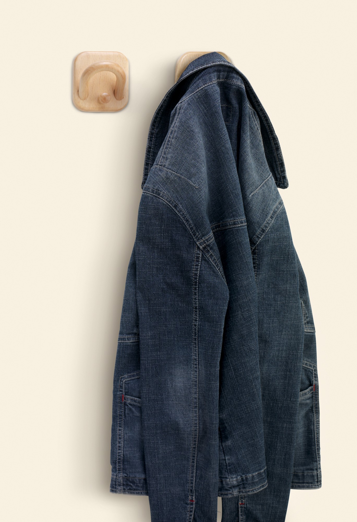 Colgador adhesivo madera / sapelly