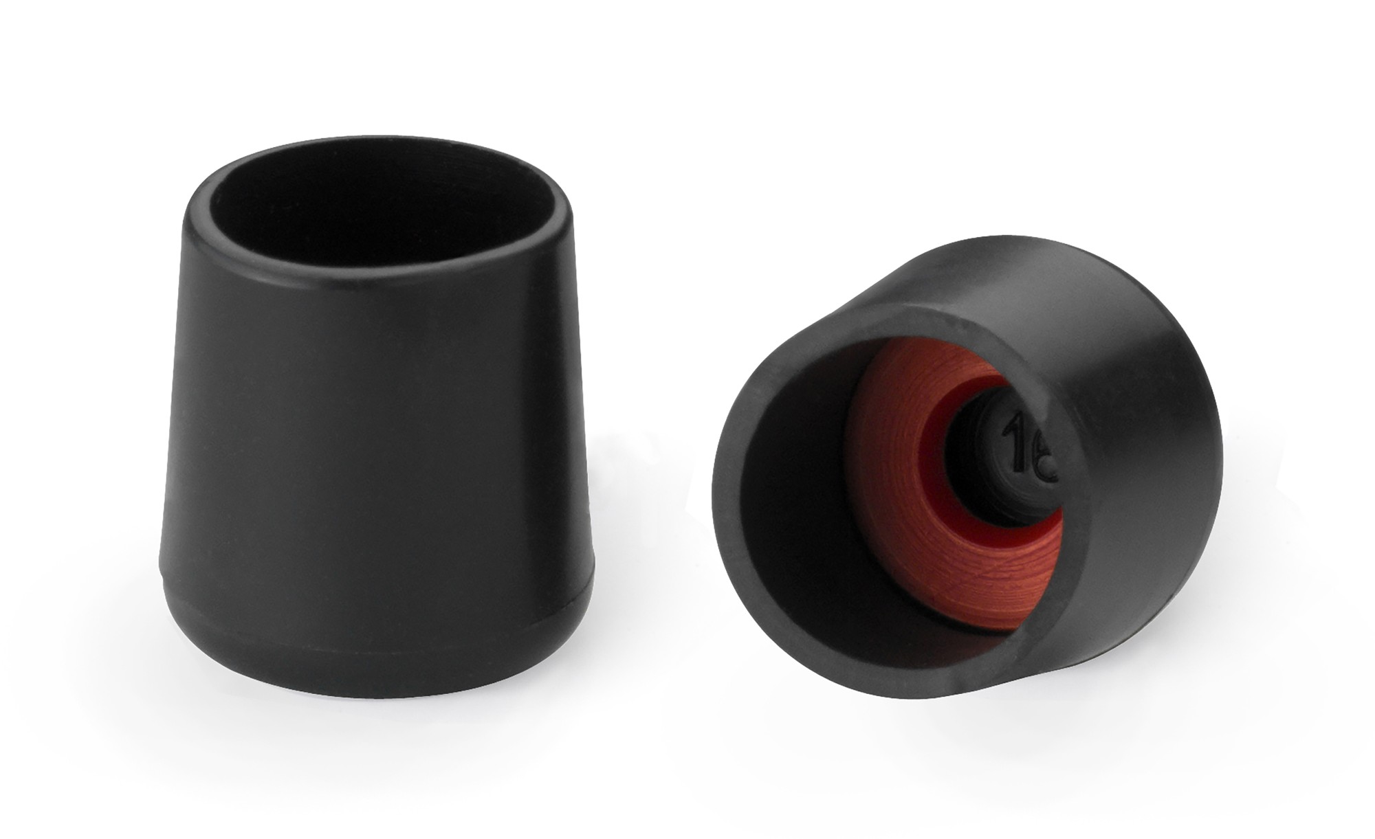 Contera exterior con arandela Ø 16 mm / negro