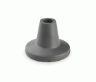 Contera exterior goma Ø 22mm. con base ancha para muletas / gris