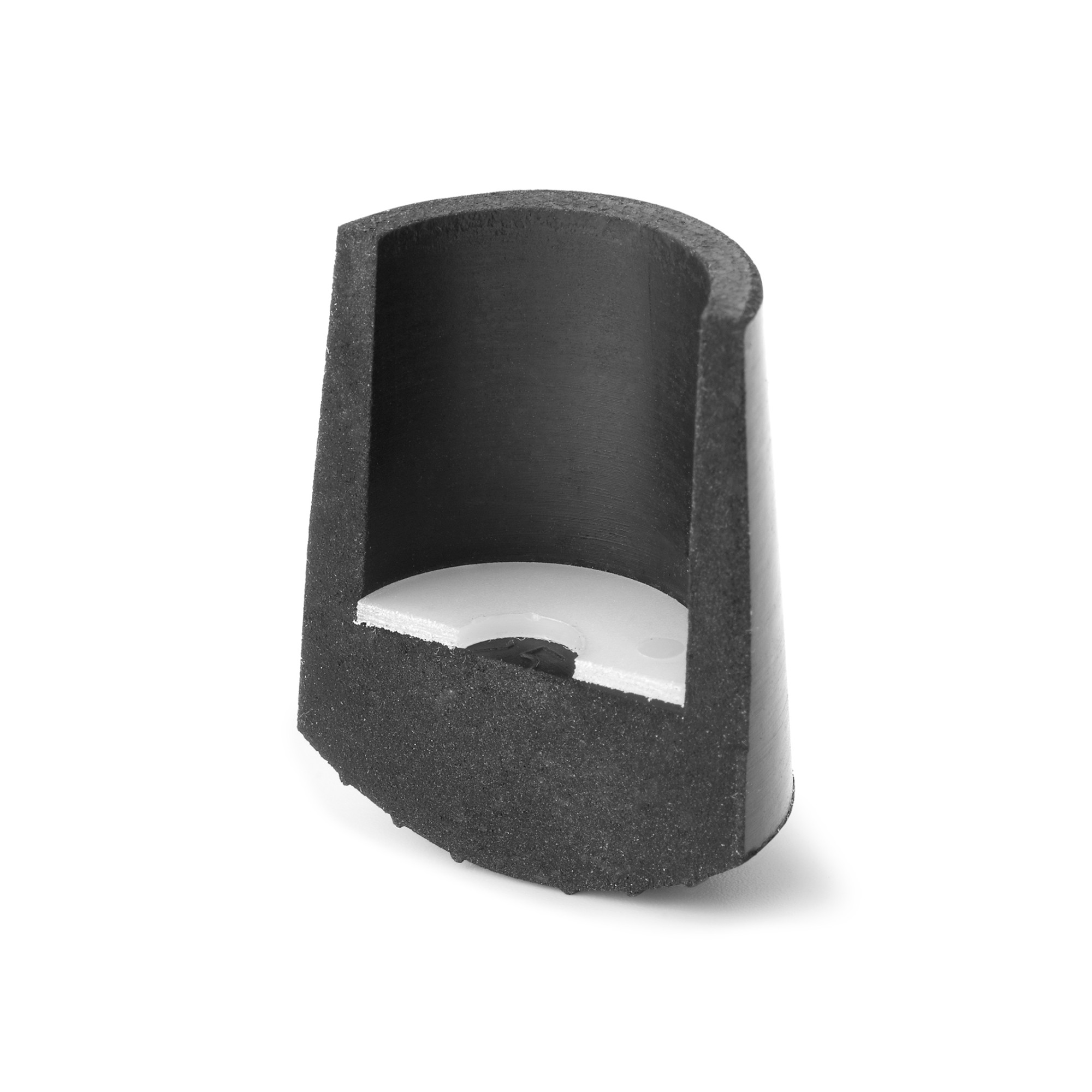 Contera exterior goma Ø 25mm. para andadores / negro