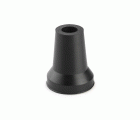 Contera exterior goma Ø 17mm. con arandela para muletas / negro