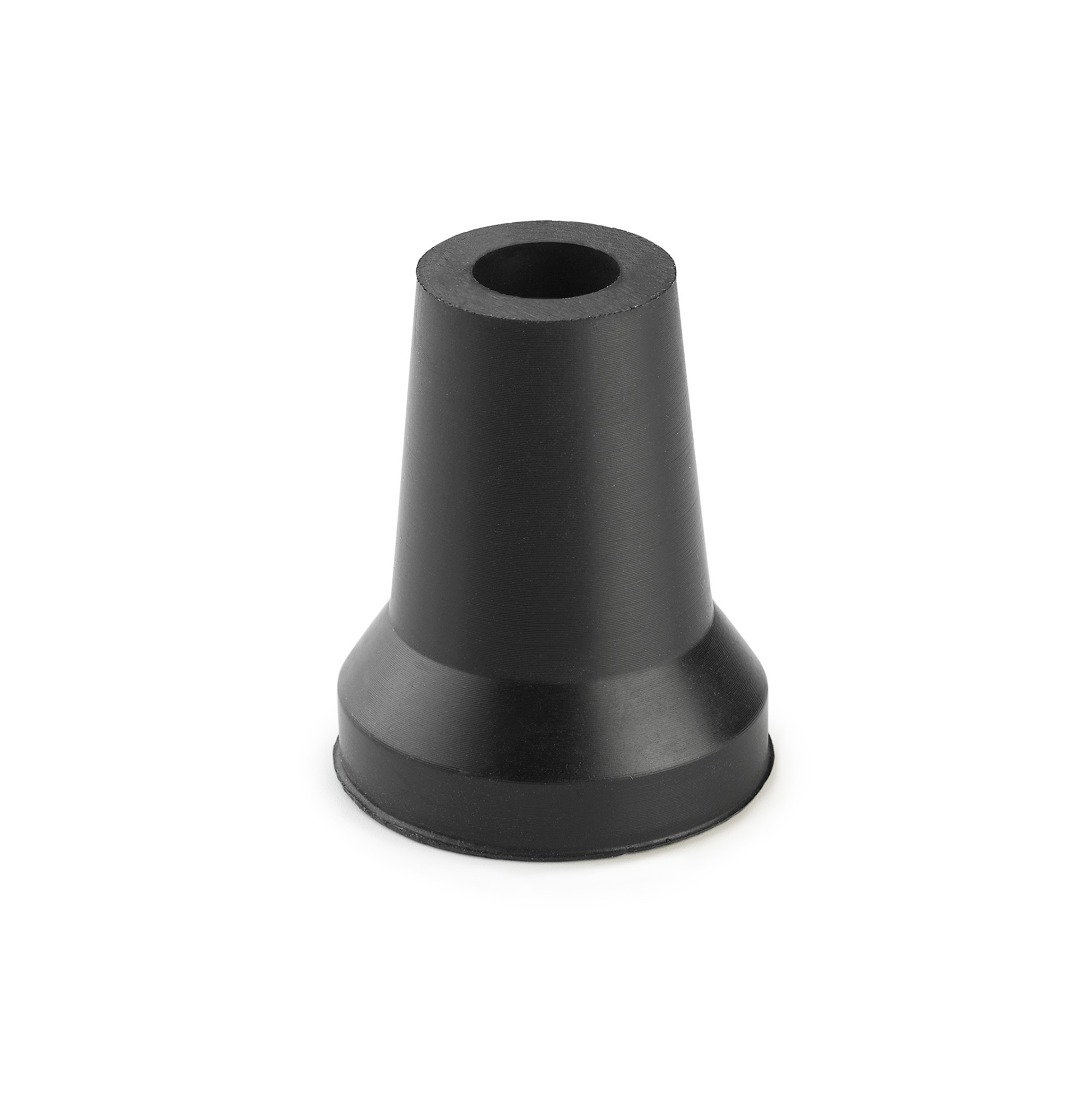 Contera exterior goma Ø 17mm. con arandela para muletas / negro