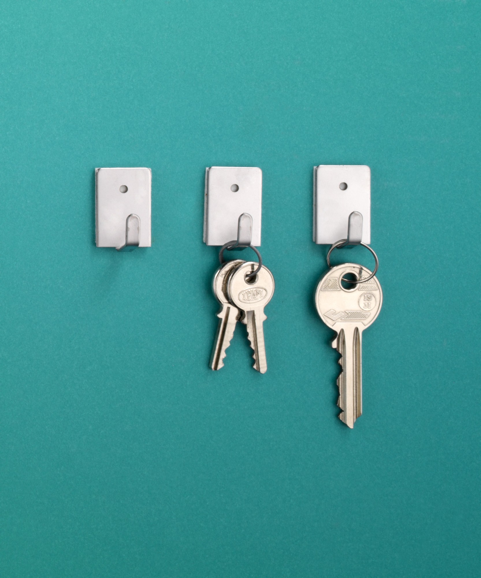 Colgador adhesivo / acero