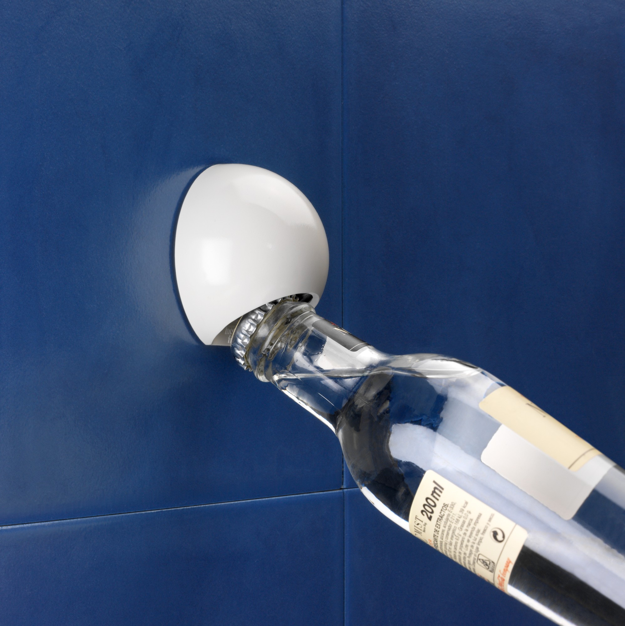 Descapsulador mural adhesivo / blanco