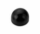 Tope adhesivo flexible / negro