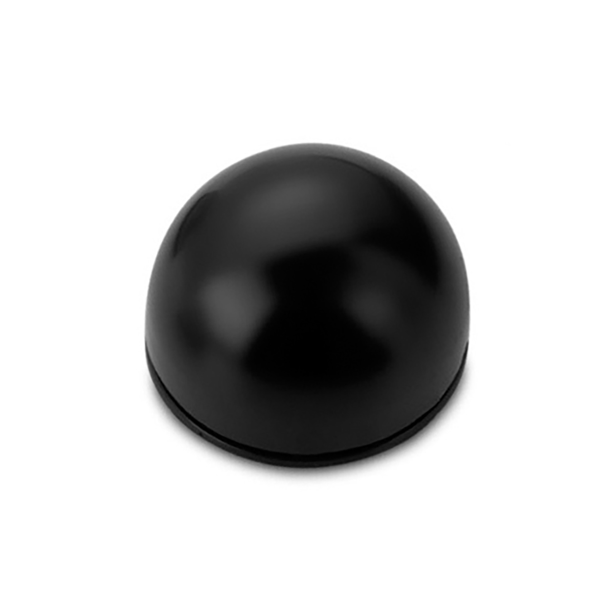 Tope adhesivo flexible / negro