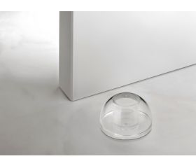 Tope adhesivo flexible / negro