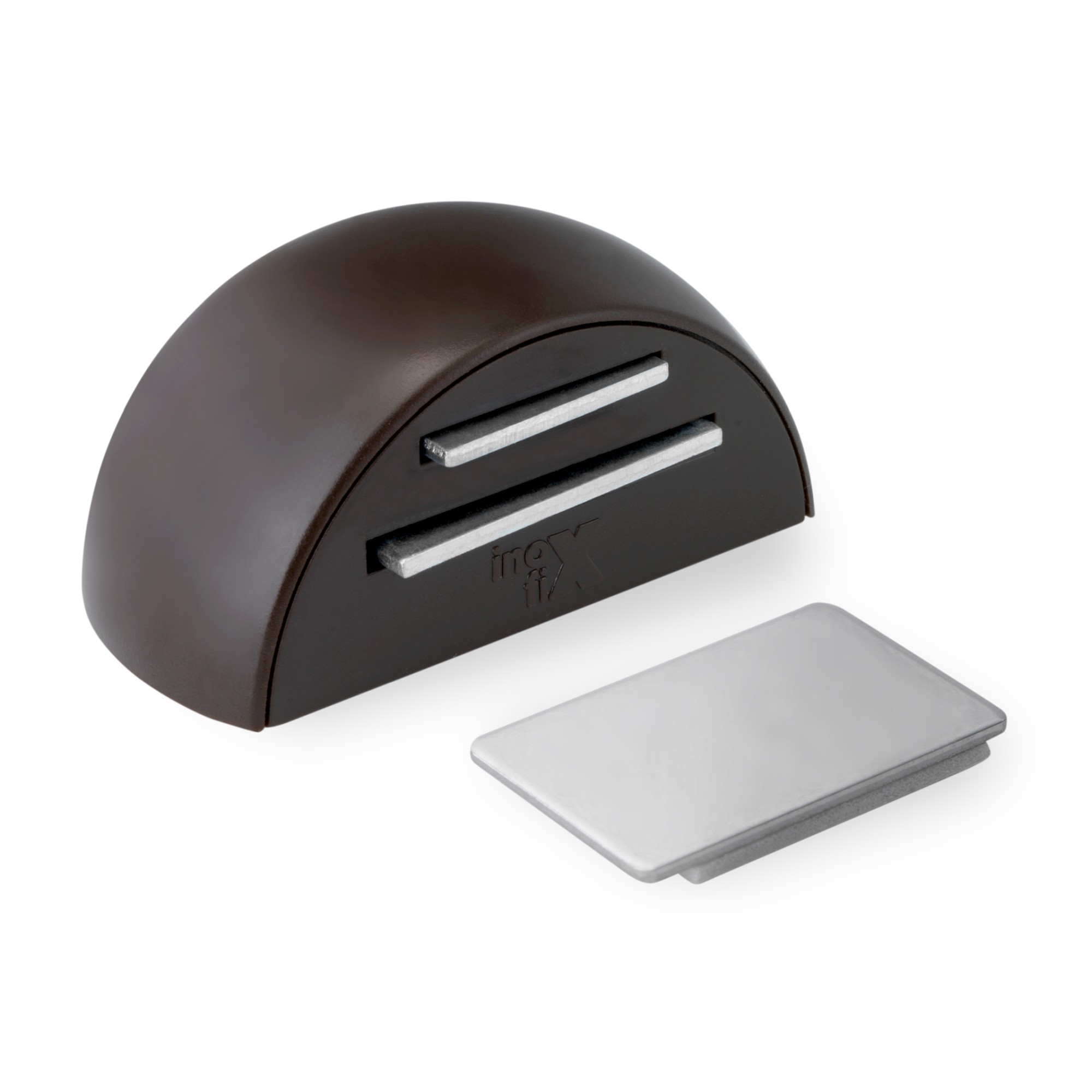 Retenedor adhesivo magnético / marrón