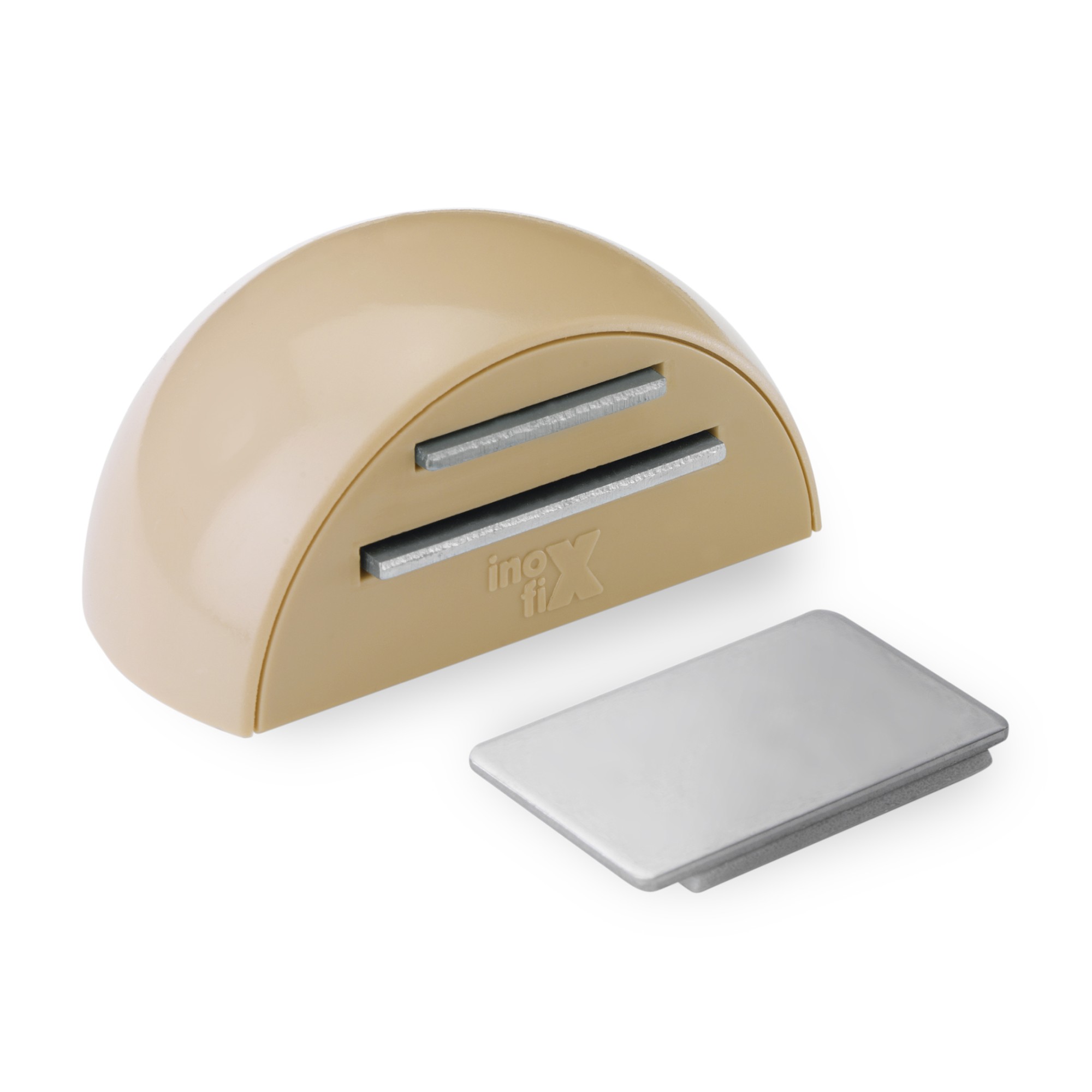 Retenedor adhesivo magnético / beige