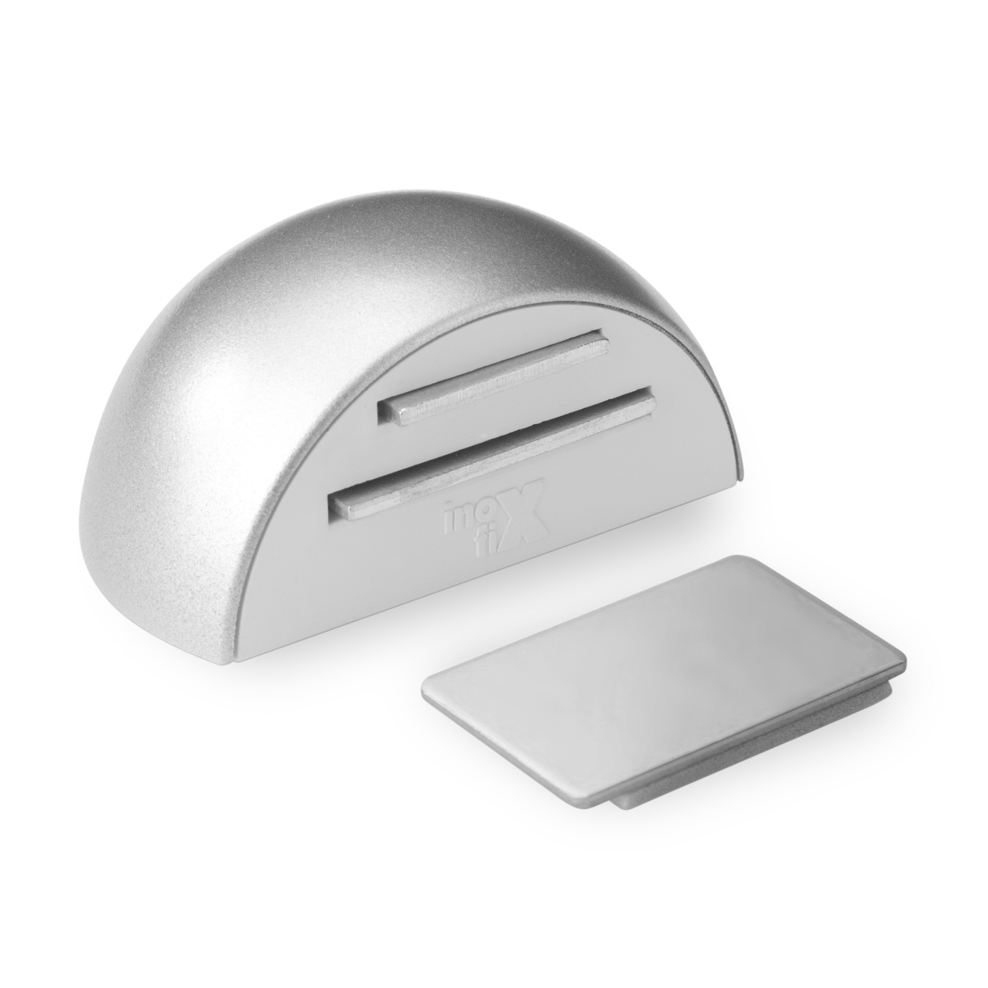 Retenedor adhesivo magnético / cromo mate