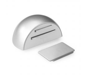 Retenedor adhesivo magnético / cromo mate