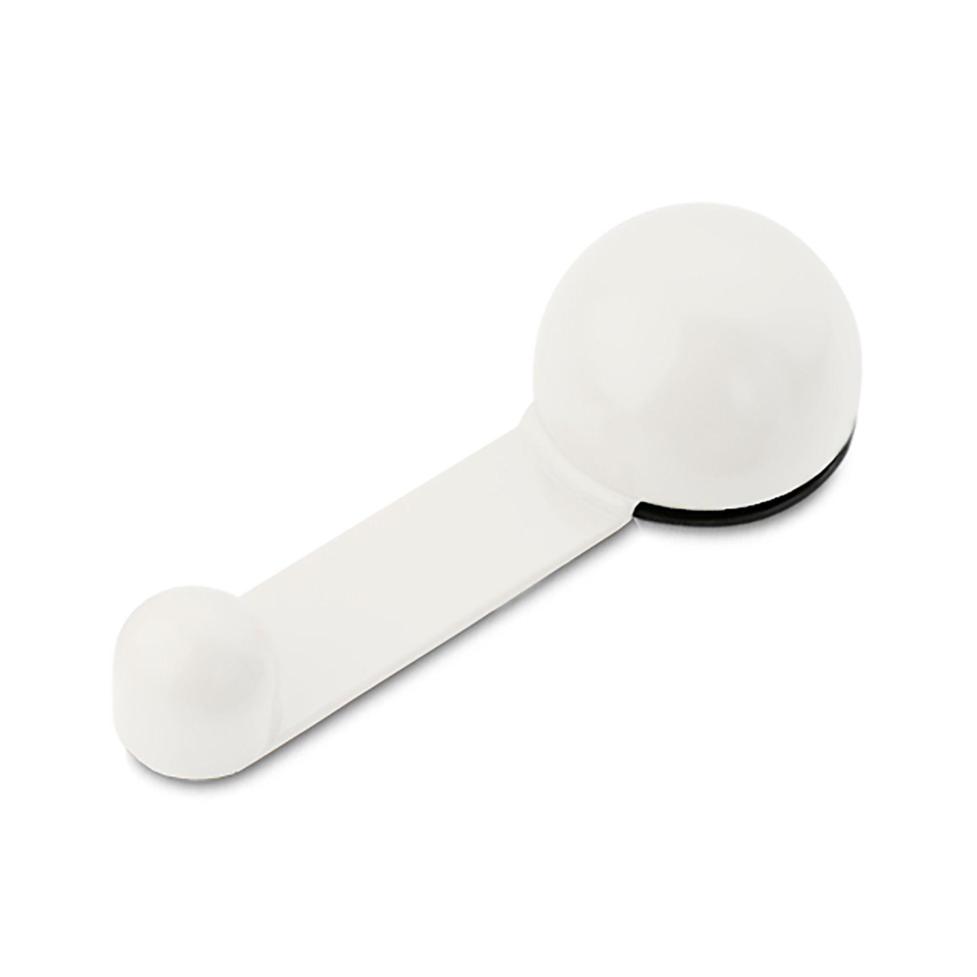 Tope retenedor giratorio adhesivo / blanco