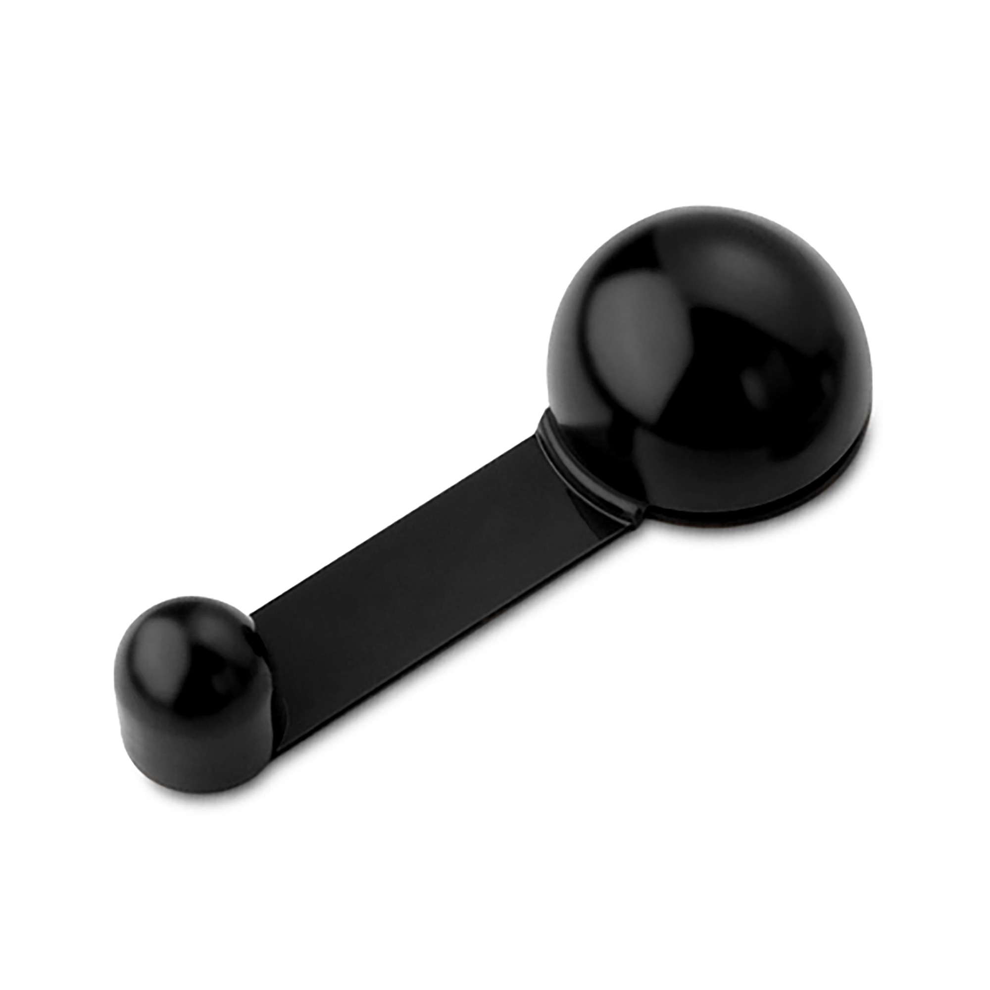 Tope retenedor giratorio adhesivo / negro