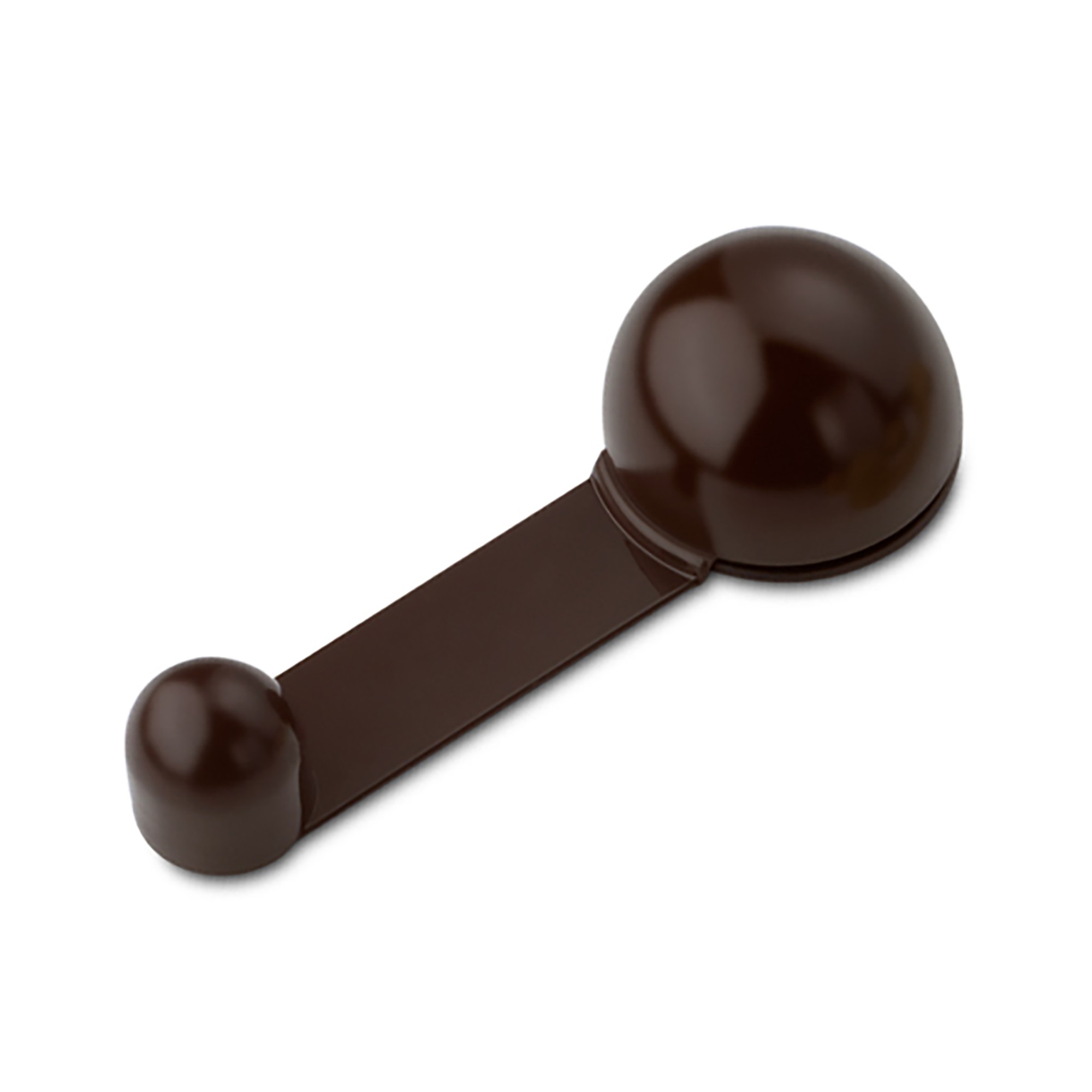 Tope retenedor giratorio adhesivo / marrón