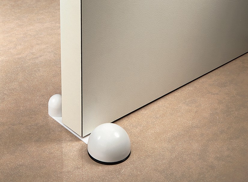 Tope retenedor giratorio adhesivo / transparente