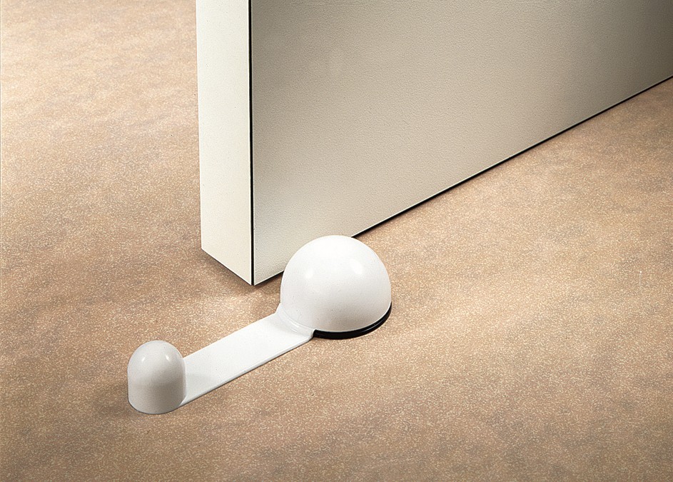 Tope retenedor giratorio adhesivo / transparente