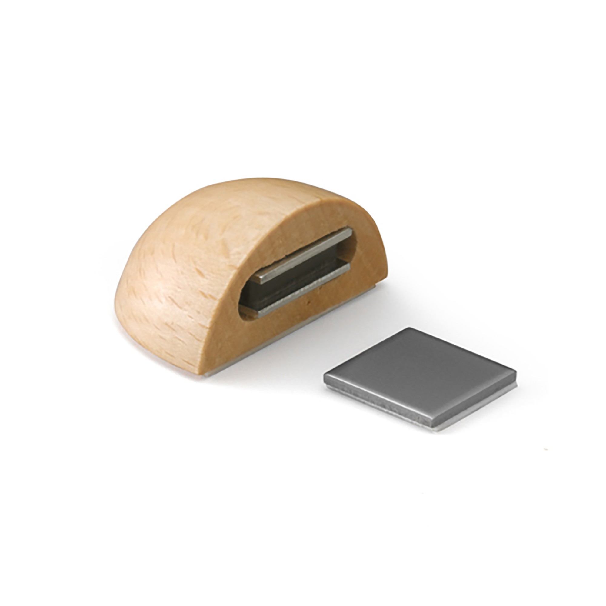 Retenedor madera magnético adhesivo / haya