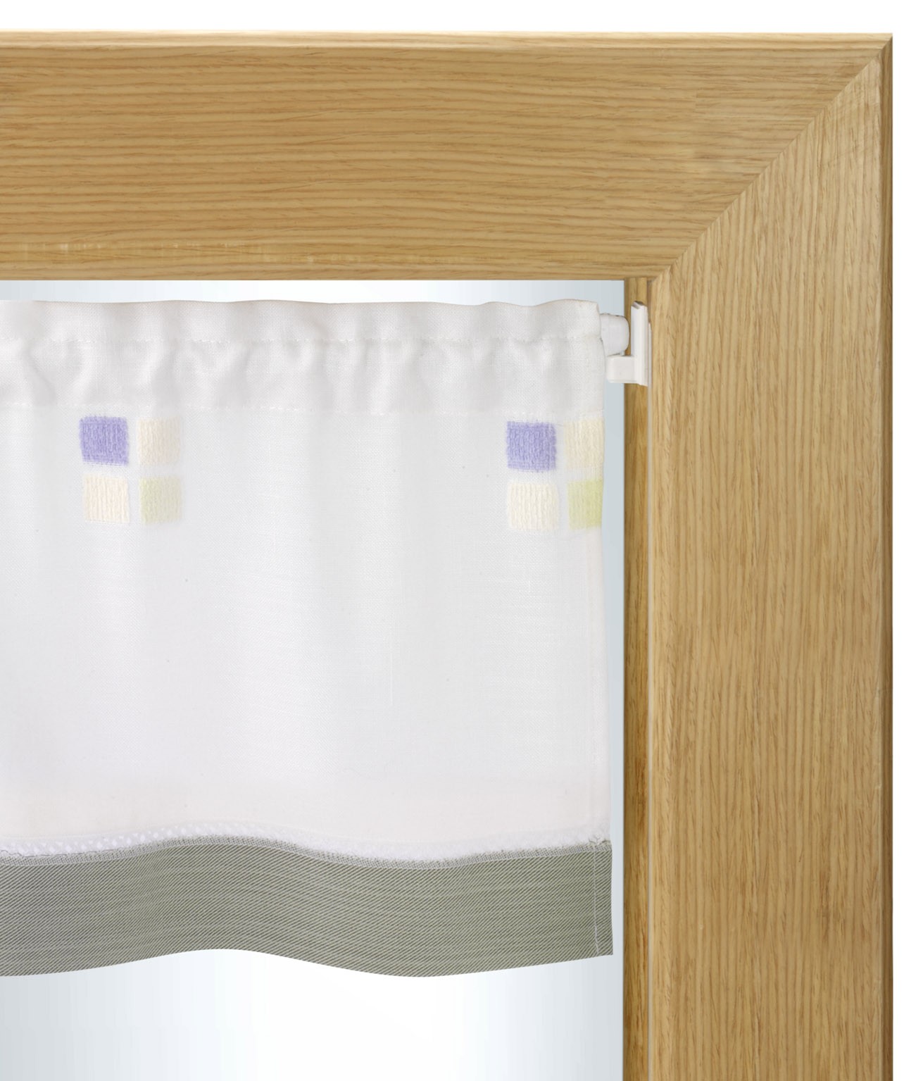 Colgador adhesivo visillos / transparente