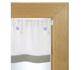 Colgador adhesivo visillos / blanco