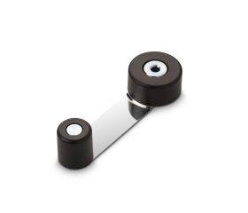 Tope retenedor giratorio metálico / marrón