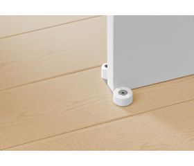 Tope retenedor giratorio metálico / beige