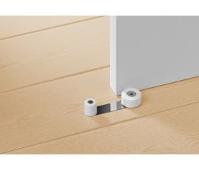 Tope retenedor giratorio metálico / beige