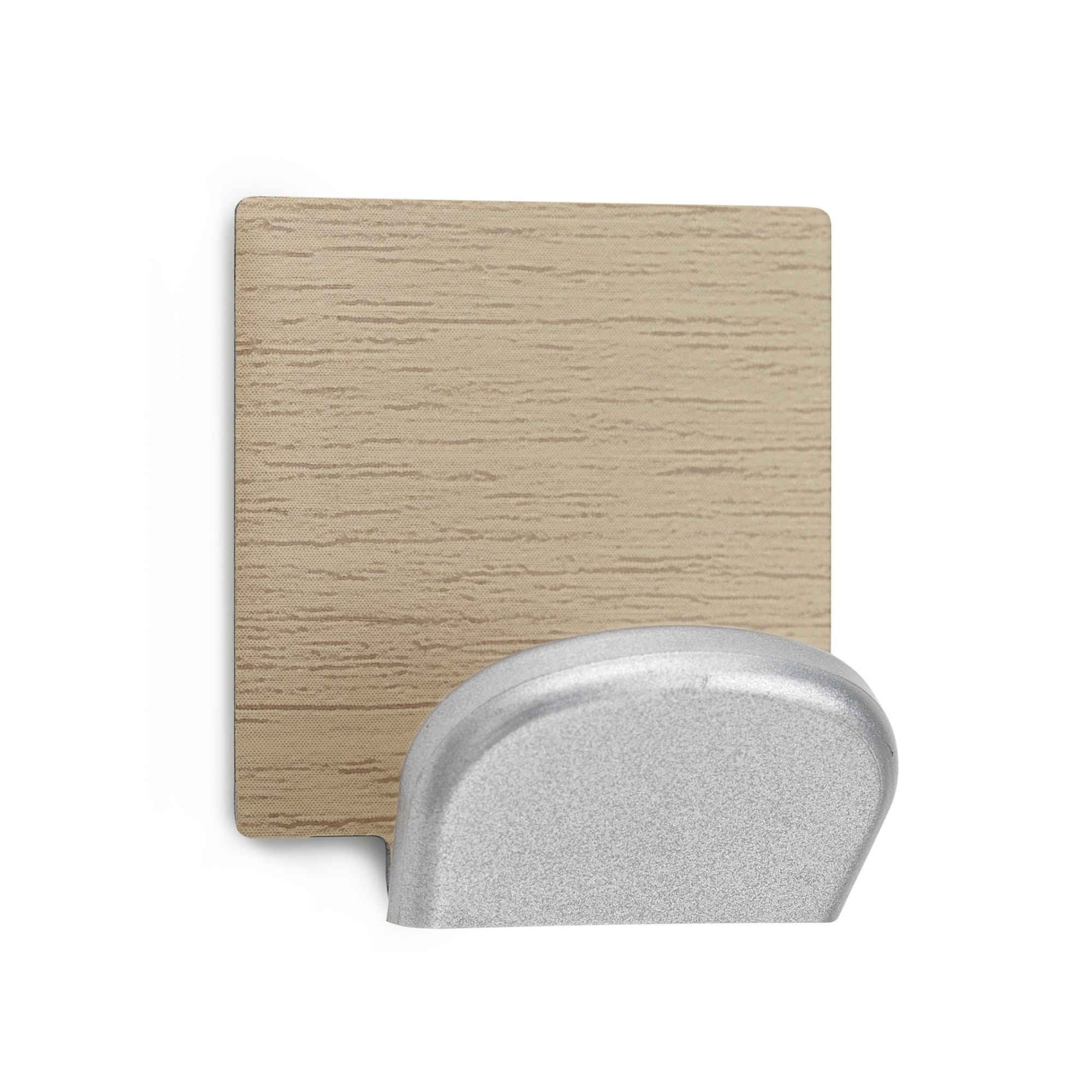 Colgador adhesivo base metálica madera / arce