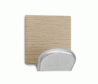 Colgador adhesivo base metálica madera / arce