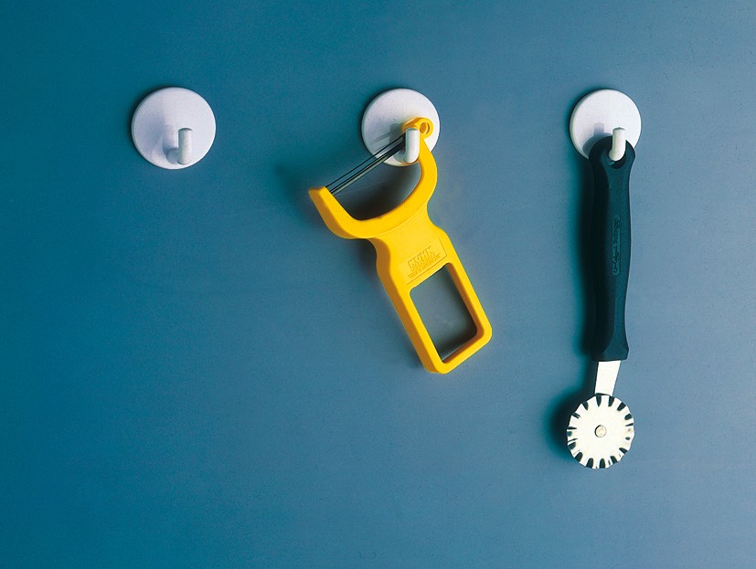 Colgador  adhesivo / blanco