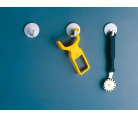 Colgador  adhesivo / blanco