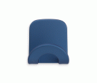 Colgador adhesivo arco / azul satinado