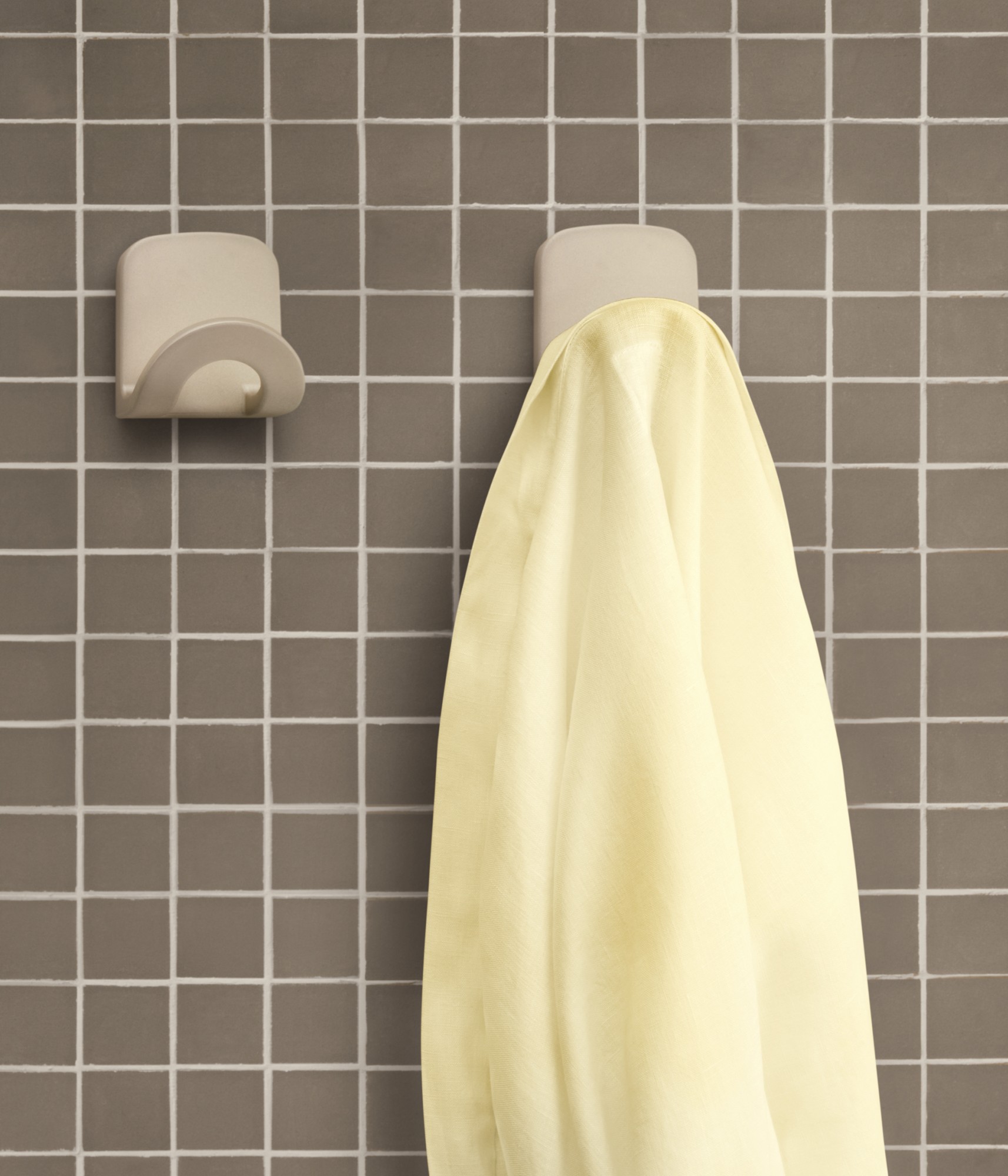 Colgador adhesivo arco / blanco