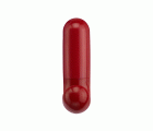 Colgador adhesivo \"J\" / rojo oscuro