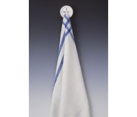 Colgador paño cocina adhesivo / blanco