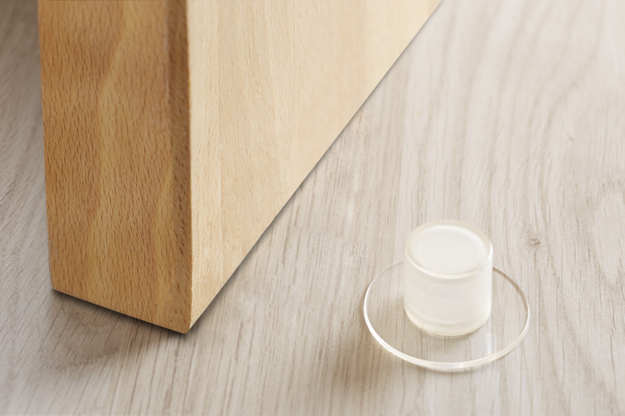 Tope de puerta adhesivo cilindro / transparente